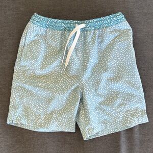 chubbies Light Aqua Speckle Kids Swim Trunks